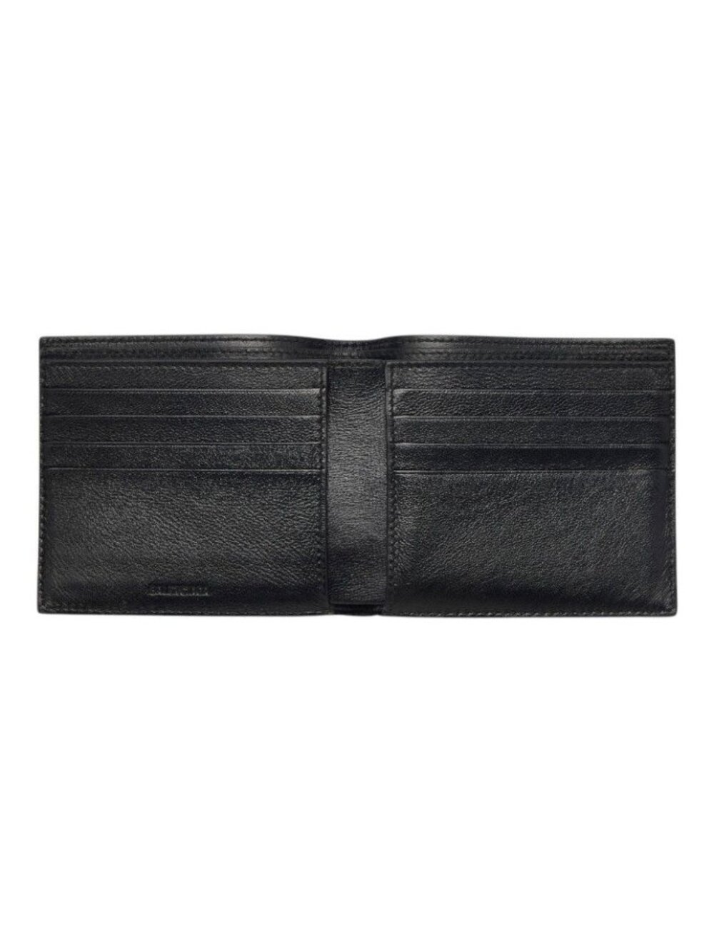 Balenciaga Logo Bifold Wallet Black Leather - Picture 6 of 10